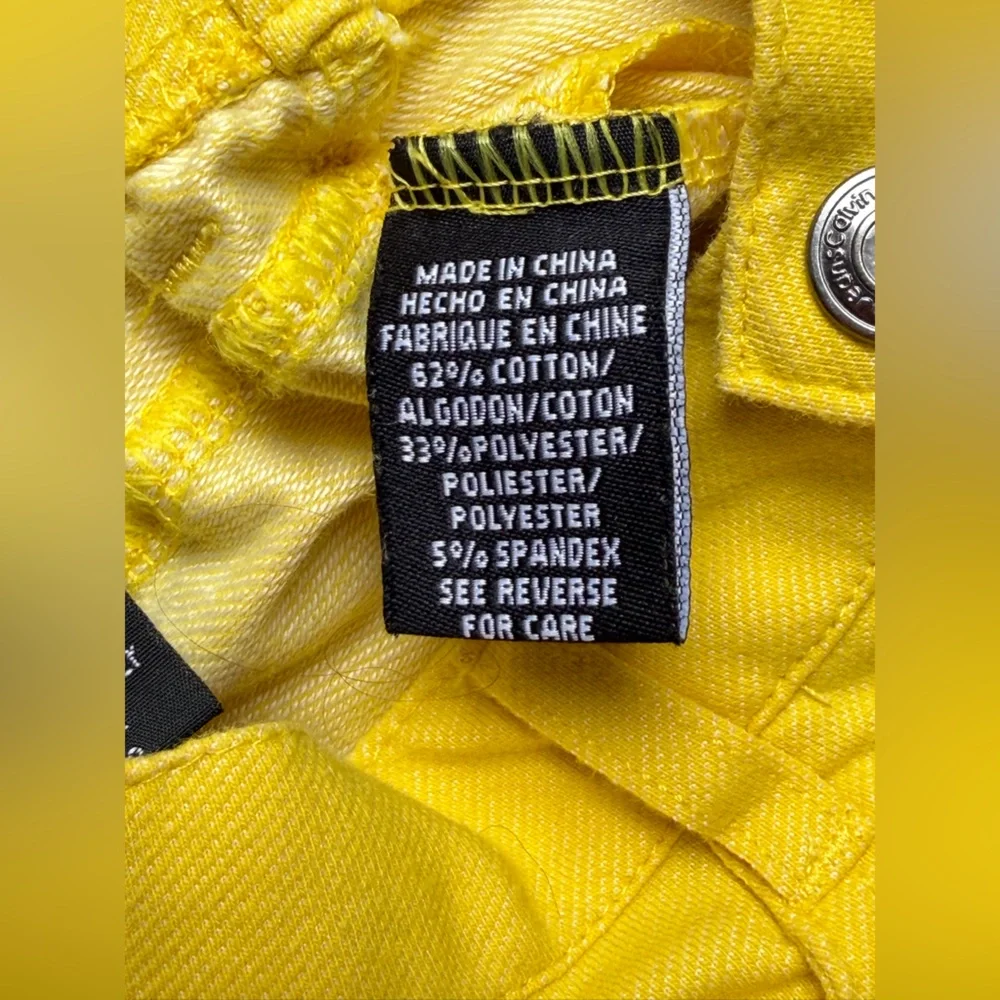 Calvin Klein Jeans Toddler Girl Striped Peplum Top & Yellow Jeggings (24M)